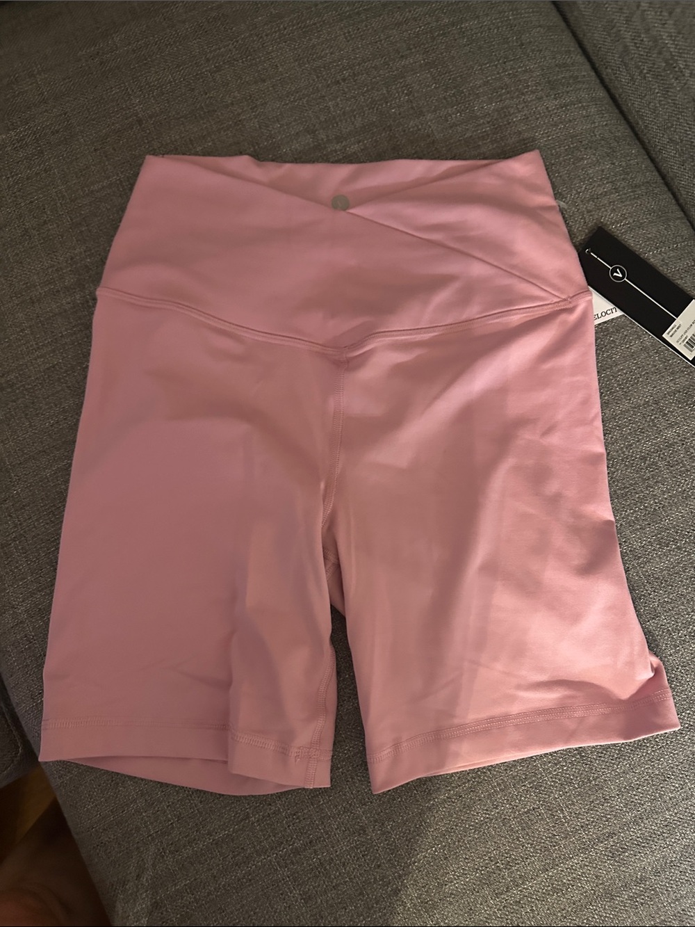 Velocity Dusty Pink High-Rise Crossover Bike Shorts